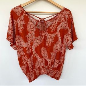 Paper Crane Antropology cropped top